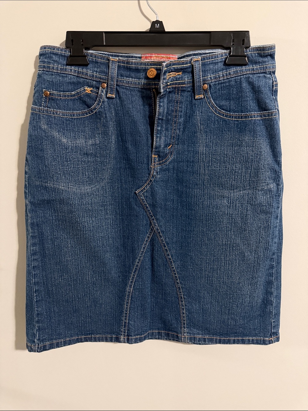 Levi Strauss Signature Stretch Denim Pencil Skirt Sz 8